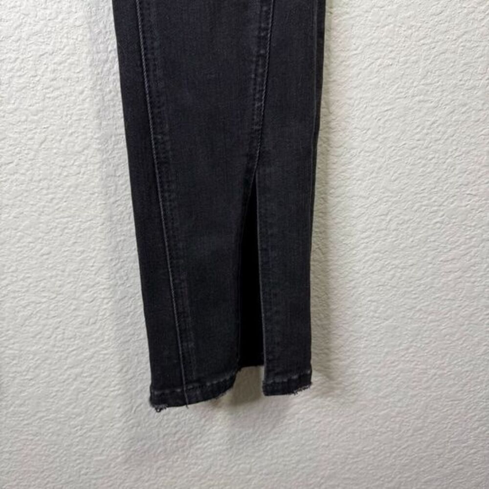 Flying Monkey Black Distressed Split Hem Skinny J… - image 3